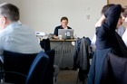 George Munroe deliberating