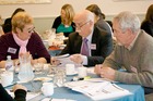 Table 1 discussing during groupwork